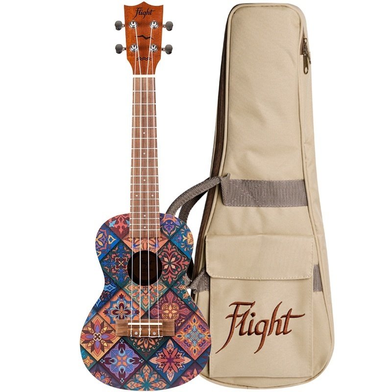 Flight Auc33 Fusion Concert Ukulele W/bag
