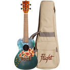 Flight Auc33 Orchid Concert Ukulele W/bag