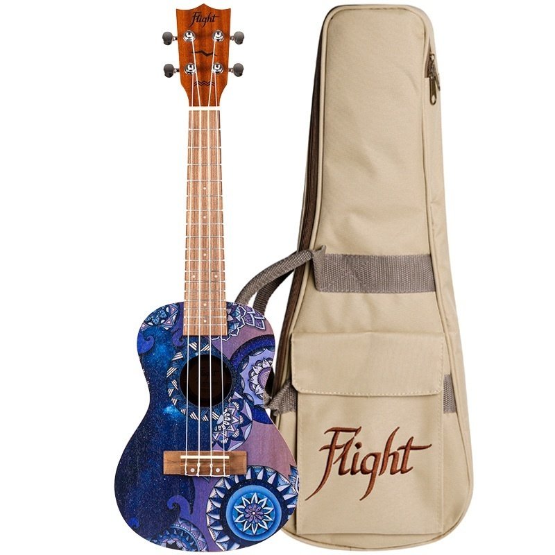 Flight Auc33 Stardust Concert Ukulele W/bag