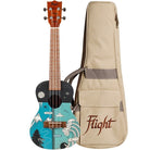 Flight Auc33 Two Season Concert Ukulele W/bag