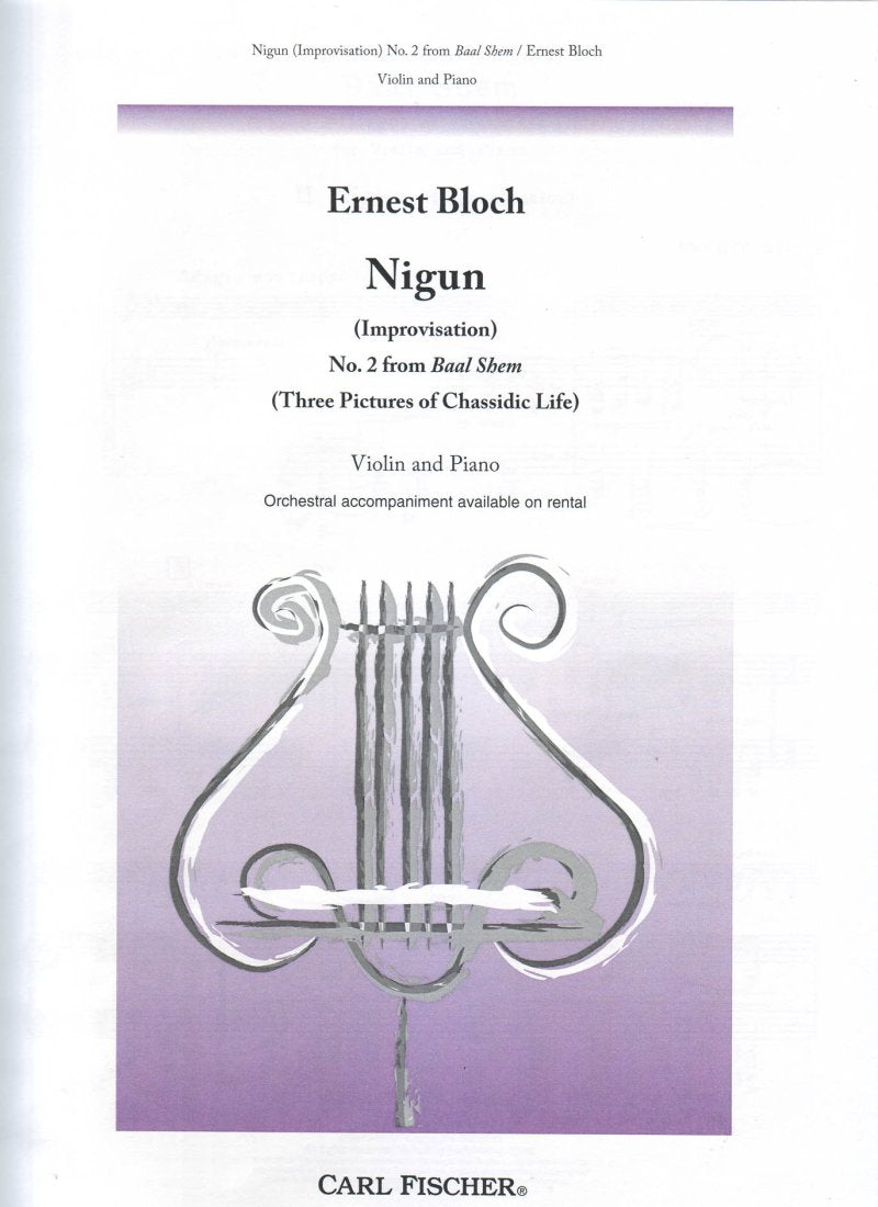 Bloch - Nigun No 2 From Baal Shem Violin/piano