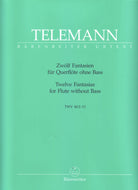 TELEMANN - 12 FANTASIES FOR FLUTE