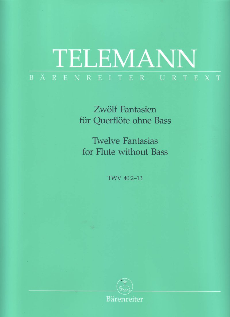 TELEMANN - 12 FANTASIES FOR FLUTE