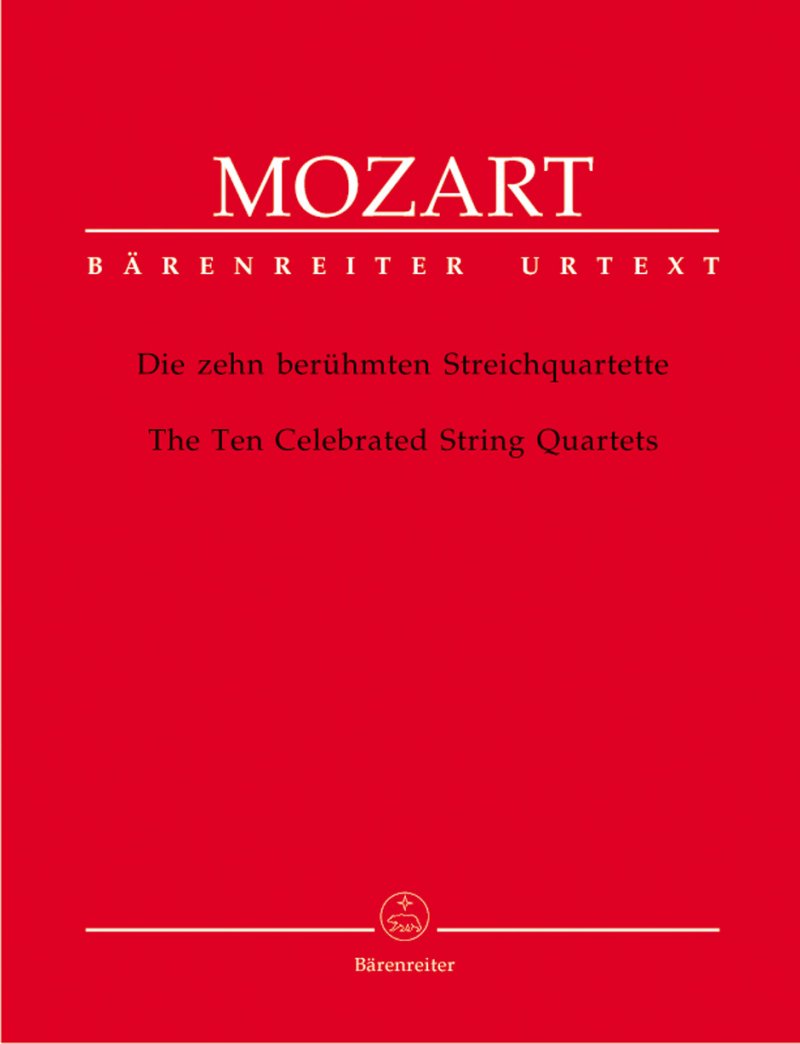 Mozart - 10 Celebrated String Quartets Set of Parts
