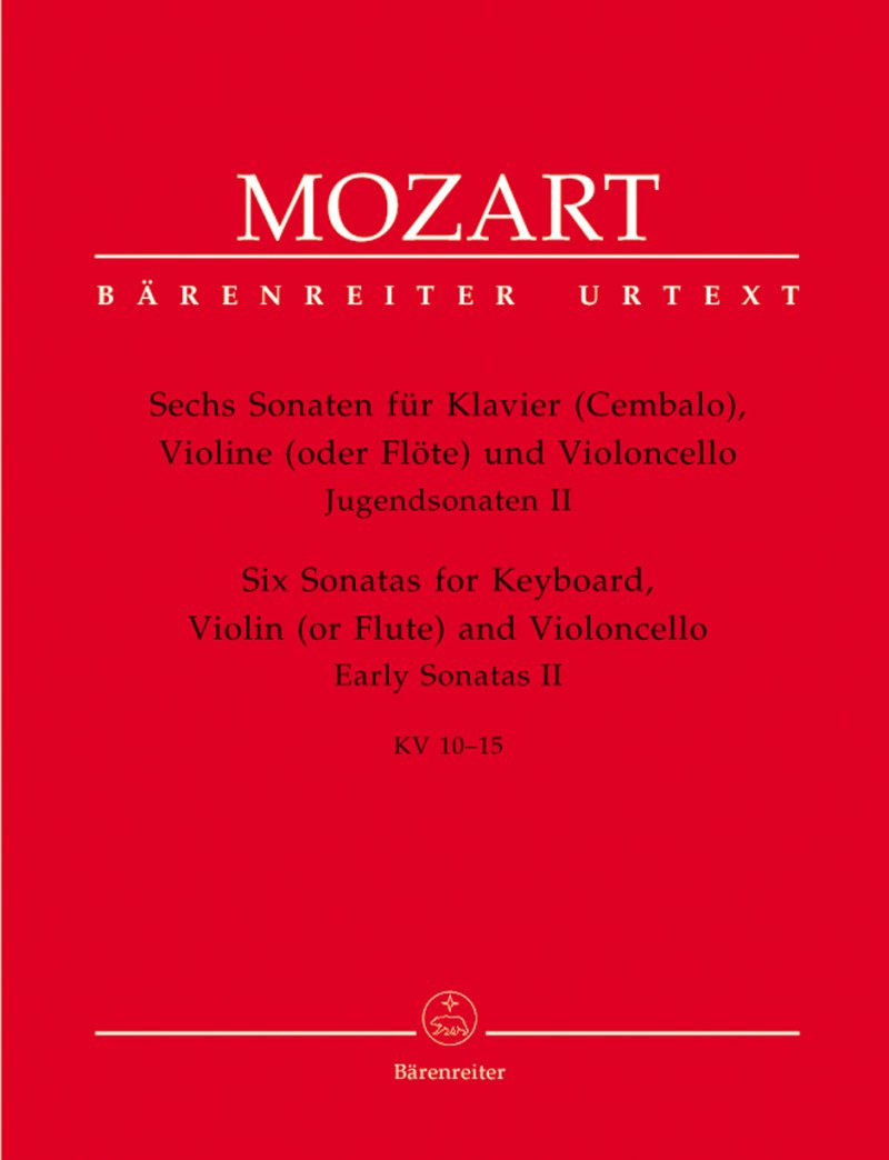 6 Sonatas K 10 to 15 Fl(vln)/vc/pno