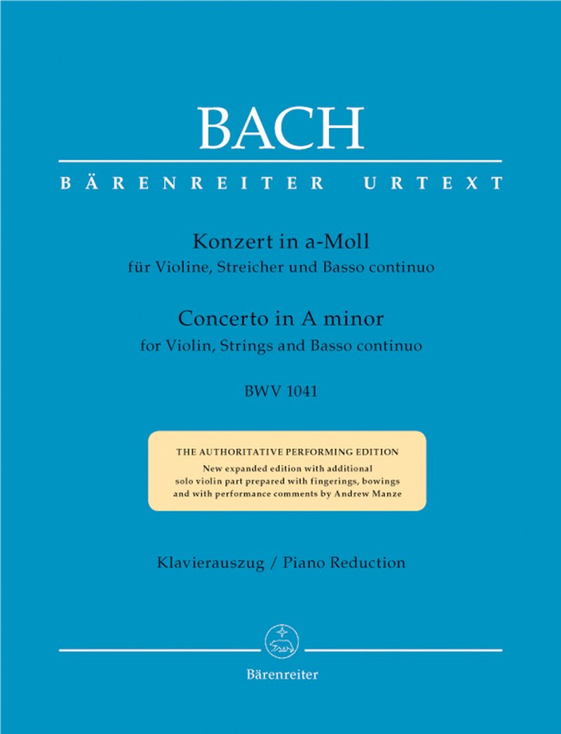 Bach - Concerto a Minor Bwv 1041 for Violin/piano