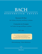 Bach - Concerto E Major Bwv 1042 Violin/piano