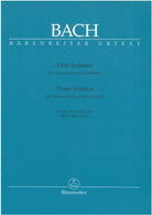 BACH - 3 SONATAS BWV 1027-1029 CELLO/PIANO