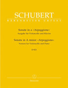 Schubert - Sonata a Minor D 821 Arpeggione for Cello/piano