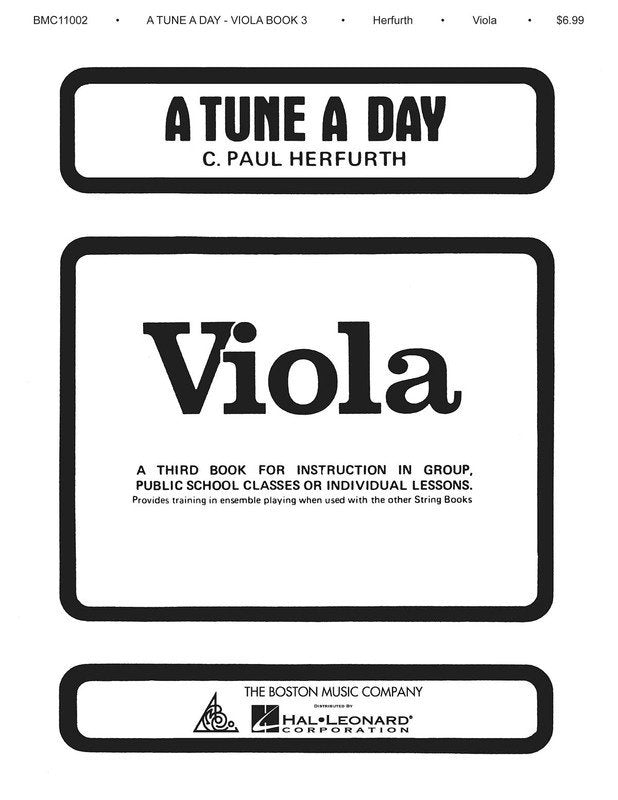 A Tune a Day Viola Bk 3