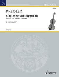 Kreisler - Sicilienne and Rigaudon Francoeur Violin/piano