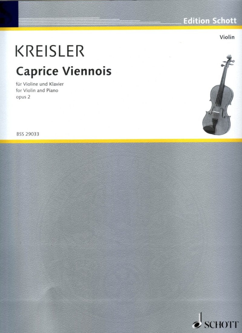 Kreisler - Caprice Viennois Op 2 Violin/piano