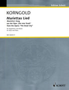 Korngold - Mariettas Lied High Voice/piano