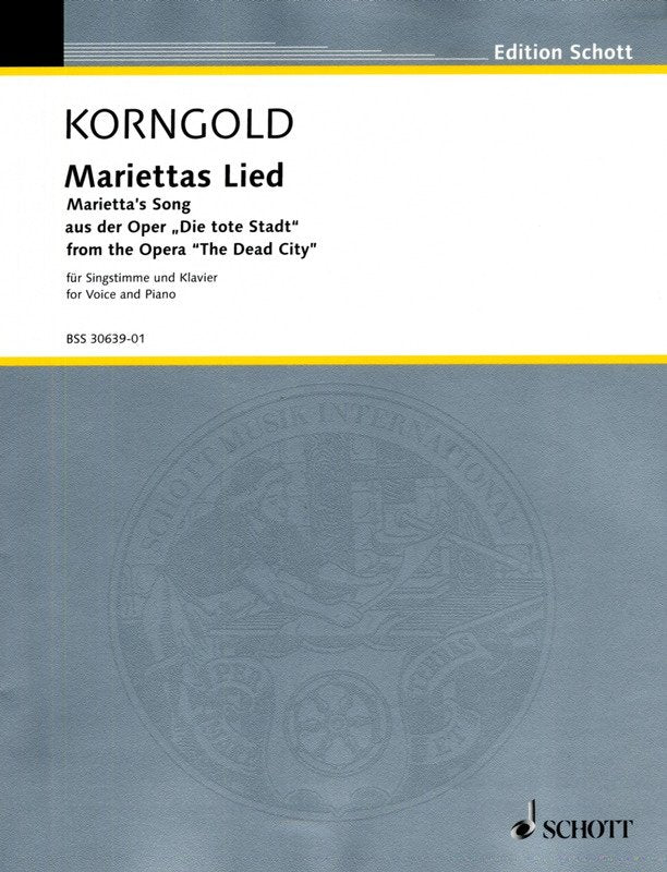 Korngold - Mariettas Lied High Voice/piano