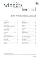 Easy Winners F Horn Piano Accomp