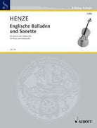 Henze - English Ballads and Sonnets Cello/piano