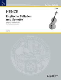 Henze - English Ballads and Sonnets Cello/piano
