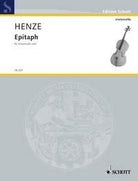 Henze - Epitaph for Cello Solo