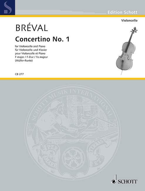 Concertino No 1 F Major Cello/piano