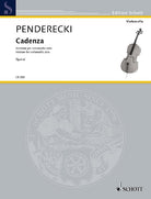 Penderecki - Cadenza Version for Cello Solo
