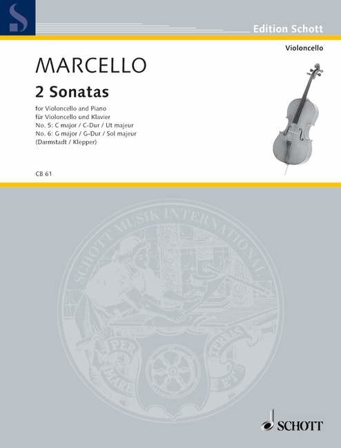 Marcello - 2 Sonatas G and C Cello/piano