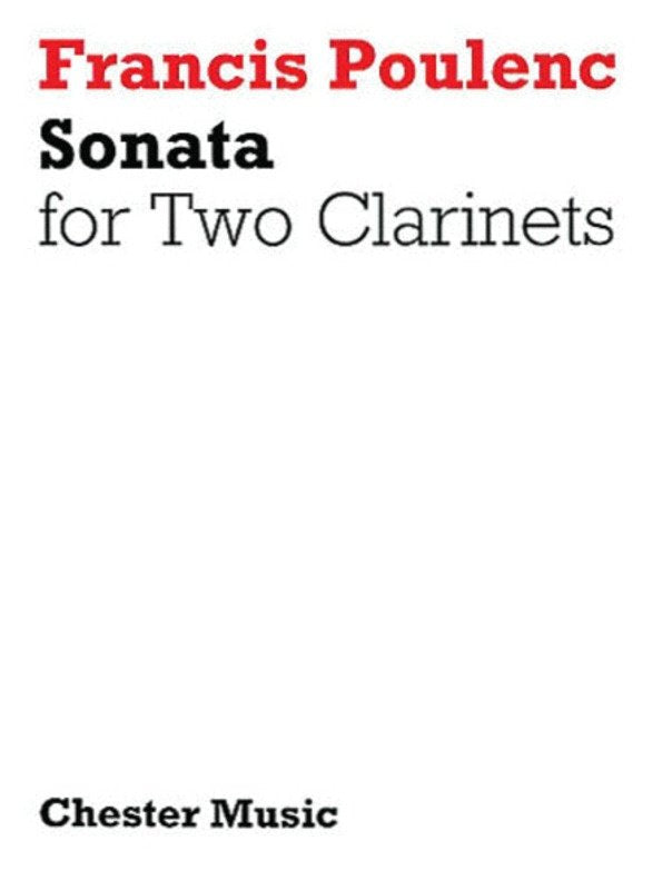 Poulenc - Sonata for 2 Clarinets