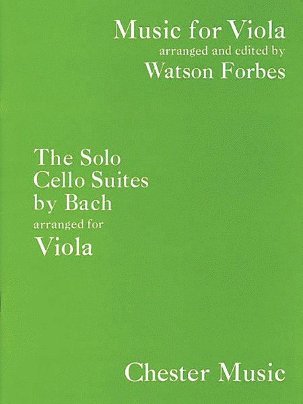 Solo Cello Suites by Bach Arranged for Viola