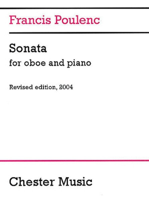 Poulenc - Sonata for Oboe/piano Revised Edition 2004