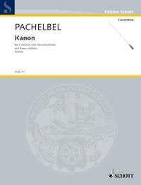 Pachelbel - Canon in D for 3 Violins/bc Score