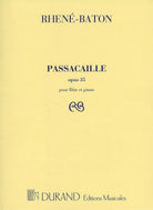 Rhene-Baton - Passacaille Op 35 Flute/piano
