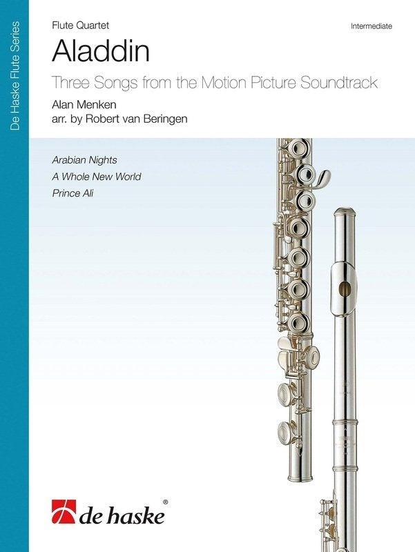 Aladdin 3 Songs From Movie Flute Quartet Sc/pts