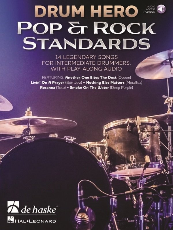 Drum Hero Pop & Rock Standards Bk/ola