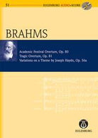 Academic Festival/tragic/variations Study Score Bk/cd
