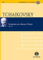 Variations on Rococo Theme Op 33 Study Score Bk/cd