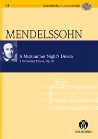 A Midsummer Nights Dream Op 61 Study Score Bk/cd