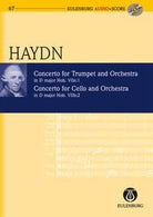 2 Concertos Trumpet 7e:1 Cello 7b:2 Study Score Bk/cd