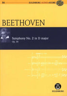 Beethoven - Symphony No 2 Op 36 Study Score/cd