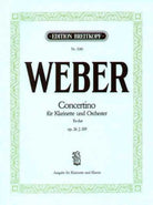Weber - Concertino E Flat Op 26 Clarinet/piano