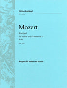 Concerto No 1 B Flat K 207 Vln/pno