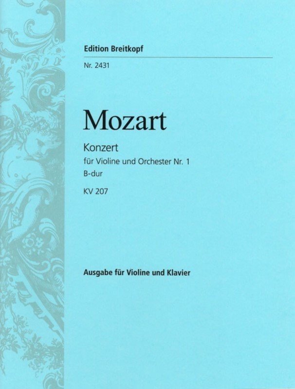 Concerto No 1 B Flat K 207 Vln/pno