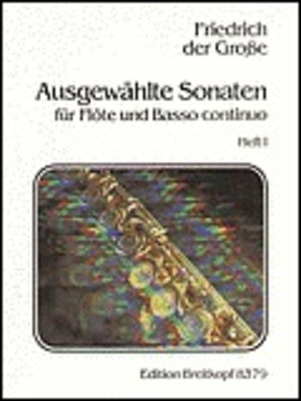 Selected Sonatas Bk 1 Fl/pno
