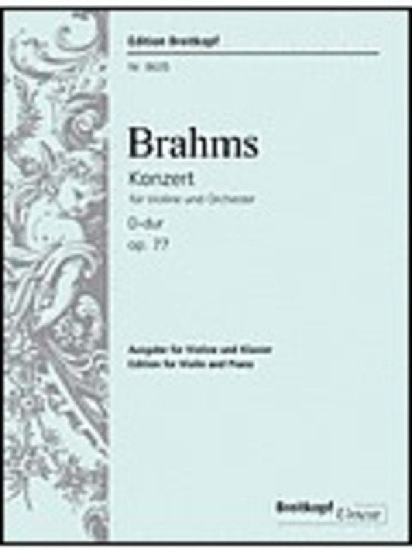 Concerto Op 77 D Vln/pno Urtext