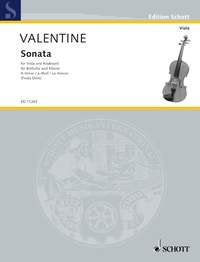 Valentine - Sonata a Minor No 9 Viola/piano