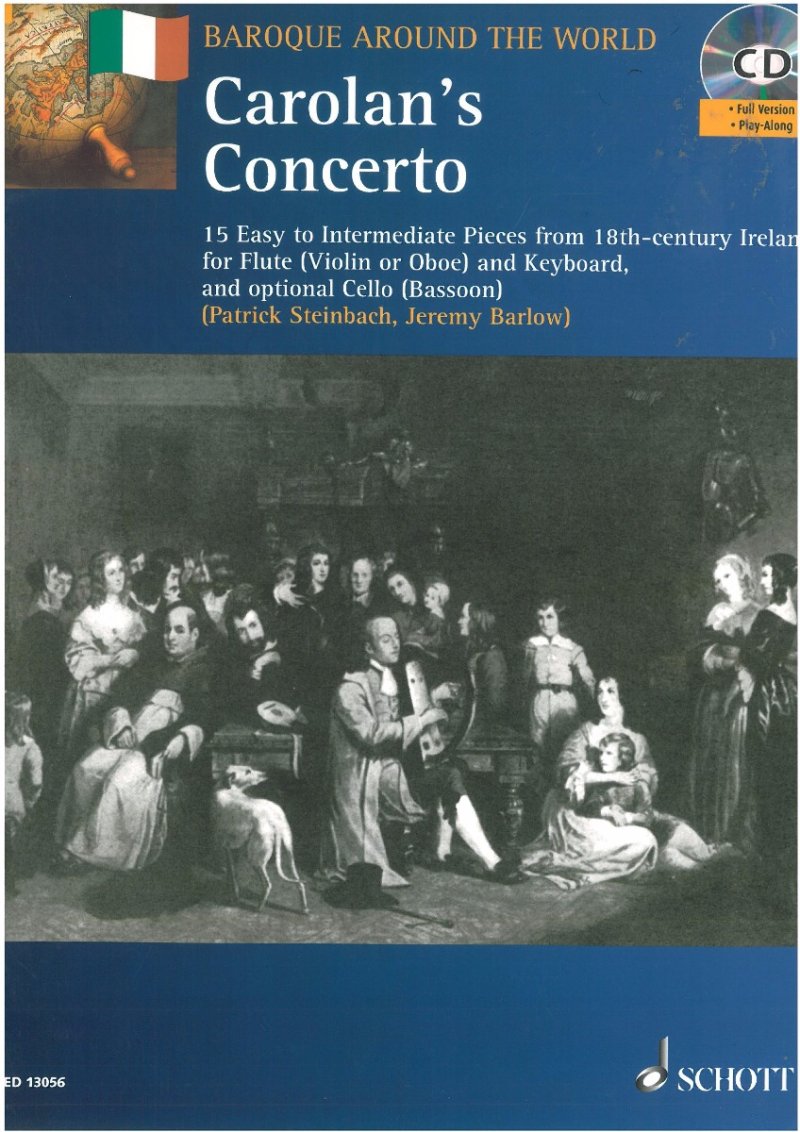 Carolans Concerto Flute (vln or Ob)/pno Bk/cd