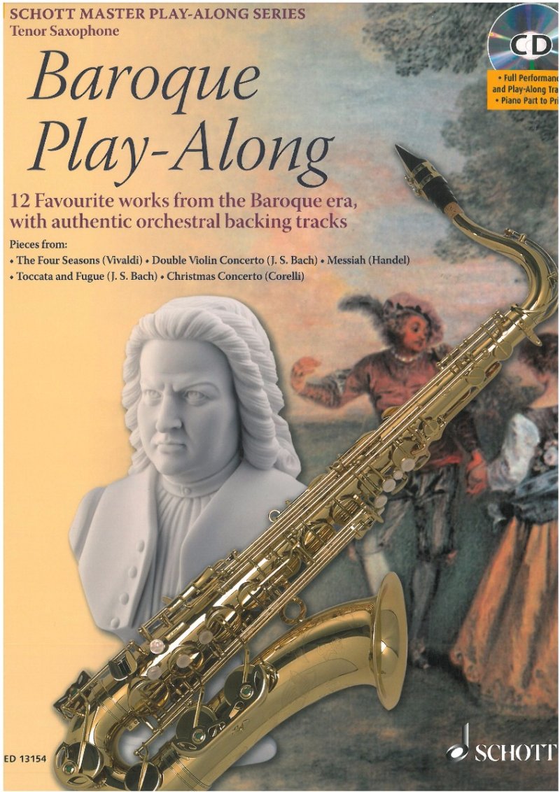 Baroque Play Along Tenor Sax Bk/cd