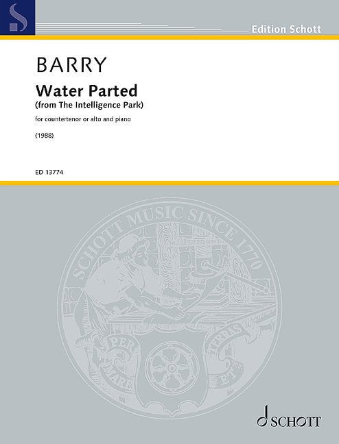 Barry - Water Parted for Counter Tenor or Alto/piano