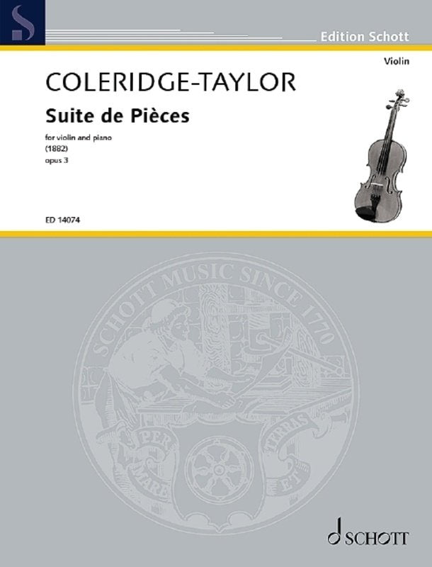 Coleridge-Taylor - Suite De Pieces Op 3 Violin/piano