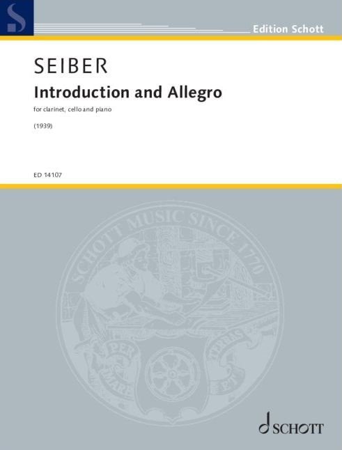 Seiber - Introduction and Allegro for Clarinet/cello/piano