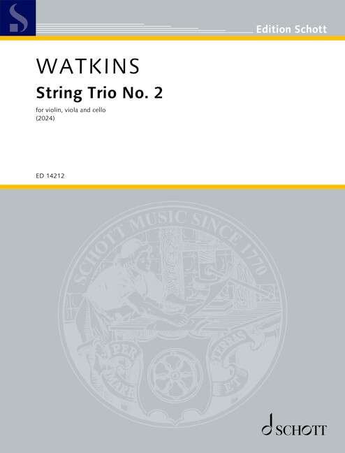 Watkins - String Trio No 2 for Violin/viola/cello Sc/pts