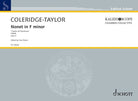 Coleridge-Taylor - Nonet in F Minor Op 2 Score/piano